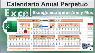 Calendario Anual Perpetuo en Excel [upl. by Ecnahc]