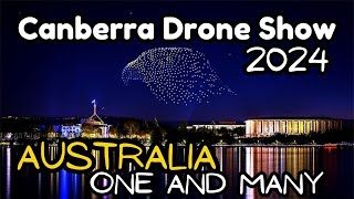 Drone Show Canberra  Australia Day 2024  Part 3 One and Many [upl. by Orthman56]