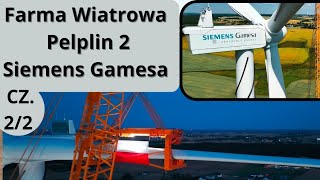 Farma Wiatrowa Pelplin 2 Siemens Gamesa SG 50145 LIEBHERR LG 1750 CZ 22 dji mini4pro [upl. by Adnic]