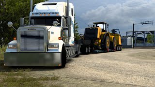 Freightliner Classic XL  Deloup Lowboy Hauler  American Truck Simulator 148 Oklahoma  Jon Ruda [upl. by Shulamith852]