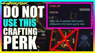 Cyberpunk 2077 Why you should NOT be using this Crafting Perk [upl. by Orlan739]