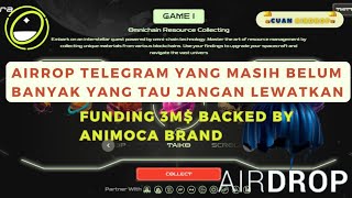 GRATISMODAL Airdrop telegram yang langsung bisa convert point ke Token Funding raised 3M [upl. by Teriann]