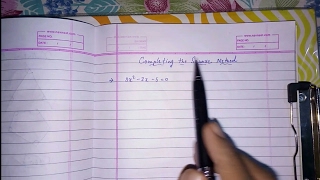 Completing the square method class 10 ll quadratic equations ll algebra [upl. by Ynettirb780]