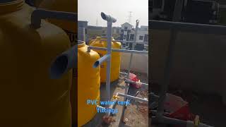 PVC water tank fittings and interconnection [upl. by Borlow613]