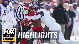 TCU Horned Frogs vs No 13 Oklahoma Sooners Highlights  CFB on FOX [upl. by Hare652]