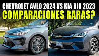 CHEVROLET AVEO 2024 VS KIA RIO 2023 CUAL COMPRAR [upl. by Yacov156]