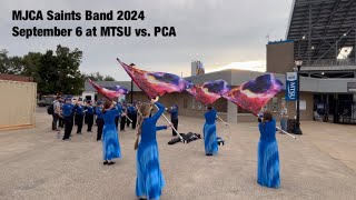 MJCA Saints Marching Band September 6 2024 at MTSU vs PCA [upl. by Amena361]