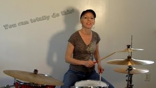 Beginner Drum Lesson  68 beat  Praise and Worship [upl. by Otirecul]