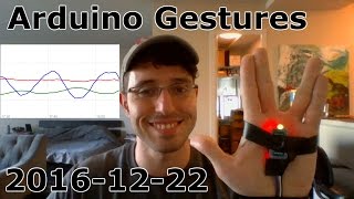 Arduino Gestures with MPU6050 Accelerometer  20161222 [upl. by Eustazio]