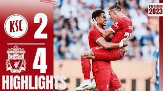 HIGHLIGHTS Karlsruher SC 24 Liverpool  Debut for Dom amp Alexis assist [upl. by Bartholomeus]