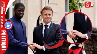 La poignée de Main entre le Président Bassirou Diomaye Faye et Emanuel Macron accueilli en hero [upl. by Cran796]