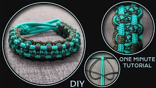 How to Make Paracord Bracelet Tying Cobra Knots [upl. by Thera]