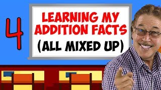 Learning My Addition Facts All Mixed Up  Addition Facts for 4  Jack Hartmann [upl. by Warrick]