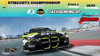 Championship CALENDAR RACES  SACHSENRING ETAPA 6 BMW M4 GT3ONBOARD  REPLAYONLINE [upl. by Isabel769]