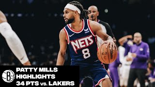 Patty Mills Highlights  34 Points vs Los Angeles Lakers [upl. by Ylluz]