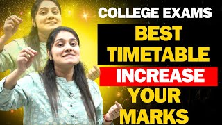 Most Effective TimeTable for college studentsCollege examsStudy TipsBest StrategyDream Maths [upl. by Mindy]