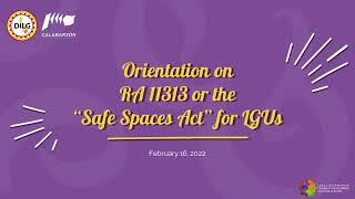 Orientation on RA 11313 [upl. by Abisia283]