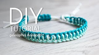 geknüpftes Armband  DIY Anleitung  Perlenladen Online [upl. by Margherita]