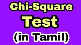 Chi Square Test  Statistics  In Tamil  Bhargavi  Subject 360 [upl. by Schubert]