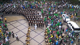 Notre Dame Band entering Notre Dame stadium [upl. by Selma]