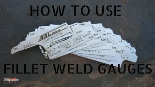 Welding inspection aid  How to use a Fillet Weld Gauge [upl. by Natsrik736]