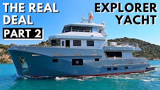 2021 BERING 77 EXPLORER YACHT TOUR  PART 2  EXPEDITION Liveaboard Go Anywhere World Cruiser Boat [upl. by Glendon]