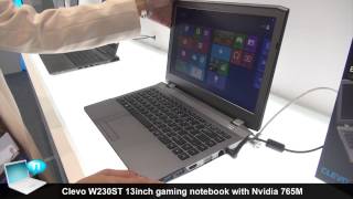 Clevo W230ST 13inch gaming notebook Nvidia GTX 765M [upl. by Reteid]