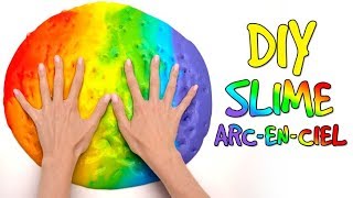 Comment Faire Un Slime ArcEnCiel 🌈💩 [upl. by Elyl]