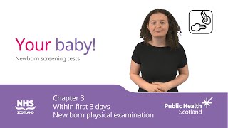 Your baby  Newborn screening tests  Chapter 3 BSL [upl. by Ylliw]