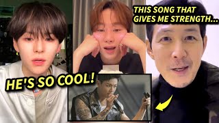 Kpop Idols Reaction to BTS Jungkook Golden Songs Pt 5 SEVENTEEN Eunwoo TREASURE Enhypen [upl. by Yaner]