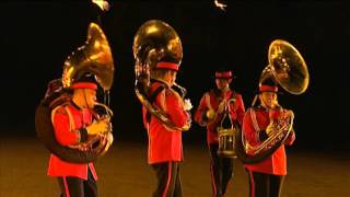 The New Zealand Army Band amp The Locheil Marching Drill Team  Edinburgh Military Tattoo 2013 [upl. by Simmie764]