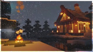 ❄️ Minecraft Winter Cabin w C418 Music  8 Hours [upl. by Nevi135]