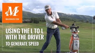 Malaska Golf  Generating Speed with your Driver  How to Use the L to L [upl. by Ormond199]