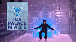 Ice Palace Maze Stillwater Minnesota  Ice Castle [upl. by Wilone]