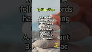 Spelling Time 277 spelling englishlearning englishvocabulary questions quiz [upl. by Enelyt]