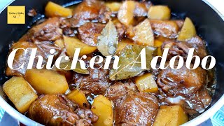 How to Cook CHICKEN ADOBO with Potatoes [upl. by Nilkoorb174]