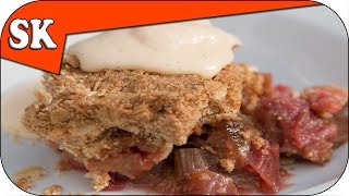 RHUBARB CRUMBLE RECIPE [upl. by Eachern]