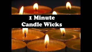 How to Make Your Own Candle Wicks 1 Minute [upl. by Chipman166]