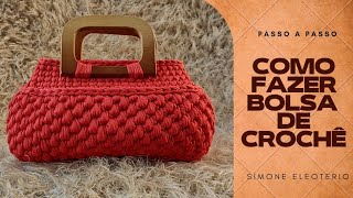 BOLSA CROCHÊ FIO MALHA fácil e rápida de fazer [upl. by Dumm841]