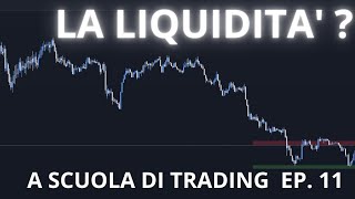 LA LIQUIDITA NEI GRAFICI 🔴 A SCUOLA DI TRADING Ep 13 [upl. by Mezoff356]