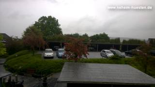 Heftiges Gewitter über ArnsbergBergheim mit Hagel 09052014 [upl. by Ydnal323]