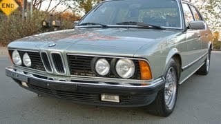 BMW E23 735i EURO Model Short Bumper Classic 2 Owner Beauty 5 Speed Manual E 23 L7 [upl. by Eicnan]