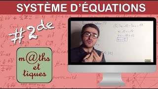 Résoudre un système par substitution 2  Seconde [upl. by Sihon]