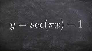 Graphing the Secant Function with a Vertical Shift [upl. by Ekusuy]