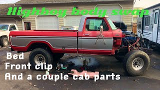 76 Ford highboy adding a few more cab pieces plus the bed and front clip [upl. by Renault]