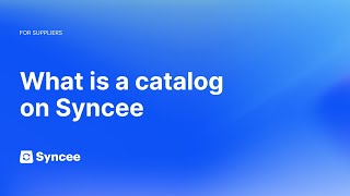 What is a Catalog on Syncee  Syncee Help Center [upl. by Outhe]