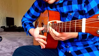 The guitarist put his capo on the 12th fret on an acoustic guitar and got this sound [upl. by Egwan582]