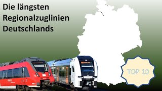 Br111 Fan Top10 Die längsten Regionalzuglinien Deutschlands [upl. by Aihsined]