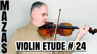 JF Mazas Violin Etude no 24 The Mordent Op36 Etudes Speciales by Violinexplorer [upl. by Neehar588]