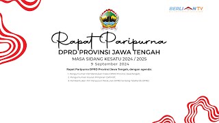 Pembentukan Fraksi DPRD Jateng 2024  2029  Paripurna [upl. by Nniuqal249]